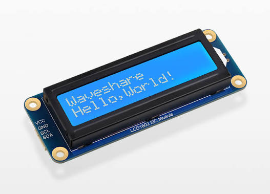 1602 LCD Display with I2C Interface (16x2)